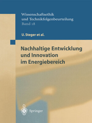 cover image of Nachhaltige Entwicklung und Innovation im Energiebereich
